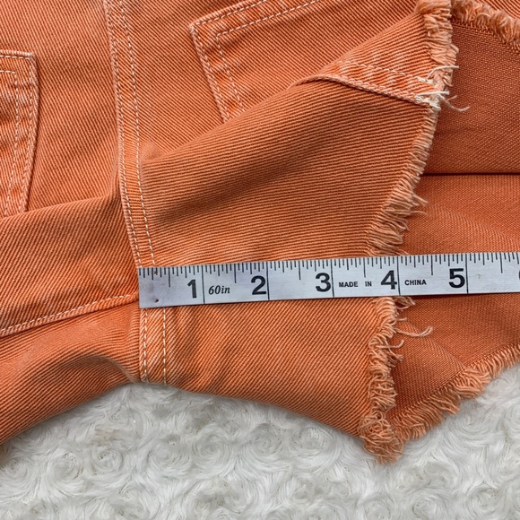 BDG Urban Outfitters Cut-Off Carpenter Shorts Washed Coral Sz 32 - Picture 12 of 12